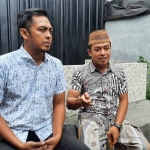 Ketua relawan pemenangan Prabowo-Gibran Madura, Khairul Kalam, saat memberi keterangan ke awak media.