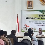 Kankemenag Kabupaten Tuban melakukan pembinaan kelembagaan kepada pimpinan pondok pesantren (ponpes), di Gedung PLHUT Kemenag setempat, Selasa (9/11).