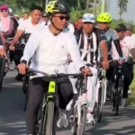 Kegiatan Jumat Bersapda (Bersih, Sehat dan Bersepeda) di Kabupaten Pamekasan.