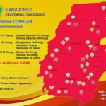 Data penyebaran kasus Covid-19 di Kabupaten Pamekasan per tanggal 15 Juli 2020.