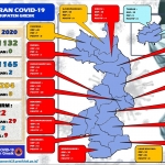 Peta sebaran Covid-19 di Gresik.