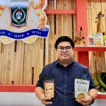 Ketua Kadin Kabupaten Lumajang, Agus Setiawan, saat mengikuti INAPRO EXPO 2021 di Surabaya.