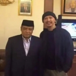 Foto Abu Janda dan KH Said Aqil Siroj yang sempat menghebohkan publik. foto: ist