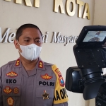 AKBP Eko Prasetyo saat masih menjabat sebagai Kapolres Kediri Kota. (foto: MUJI HARJITA/ BANGSAONLINE)