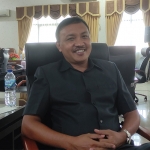 Bendahara DPC Gerindra Kota Mojokerto, Sugiyanto. Foto: YUDI EKO PURNOMO/ BANGSAONLINE