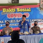 Bakti sosial di Desa Weduni, Kecamatan Deket, Kabupaten Lamongan, Selasa (27/10/2020). (foto: ist)