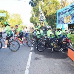 Olahraga bersepeda ini digelar dalam rangka launching Brawijaya Cycling Club. 