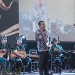 Bupati Jember, Hendy Siswanto Siswanto, saat menghadiri Festival Keroncong in Hospital 4th yang digelar di Convention Hall Letkol dr RM Soebandi.