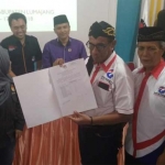 Perindo saat pendaftaran bacaleg di KPU Lumajang, Senin (16/07).