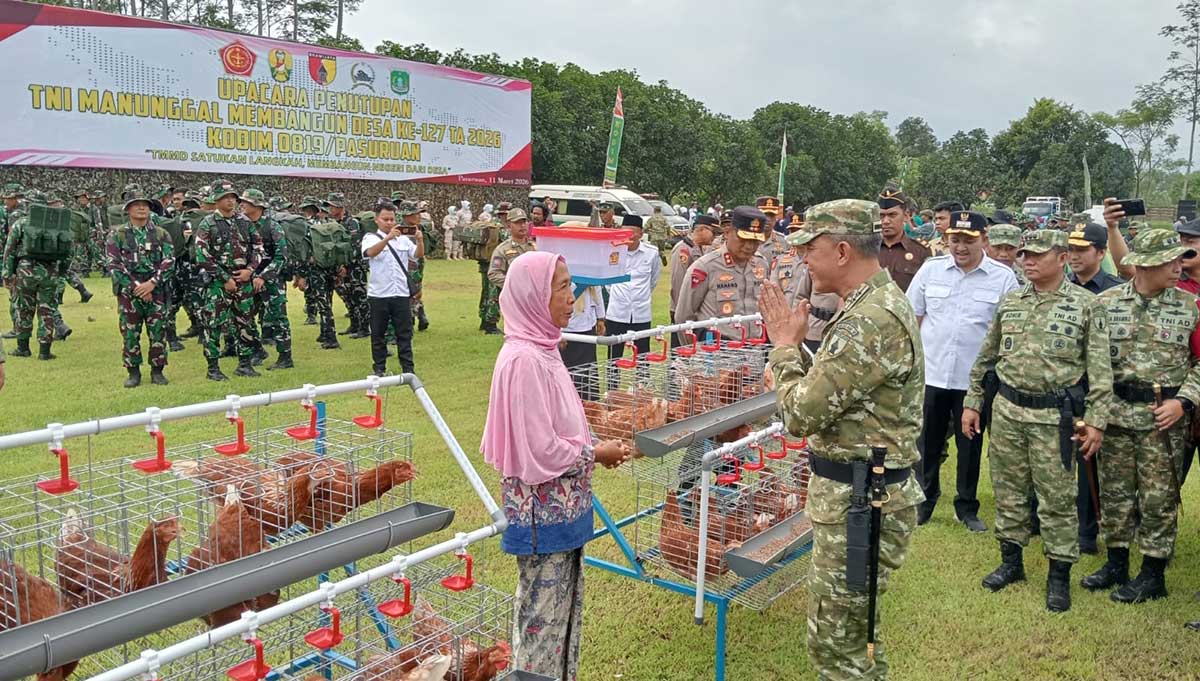 Penutupan TMMD ke-127 Pasuruan. 