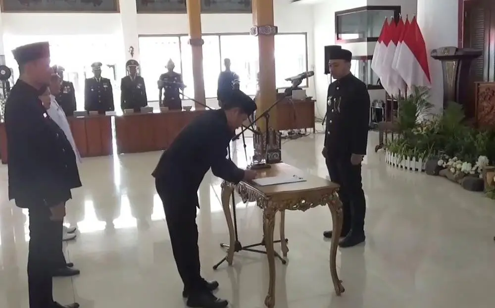 Ilustrasi pelantikan pejabat yang dilakukan Bupati Ngawi, beberapa waktu lalu.