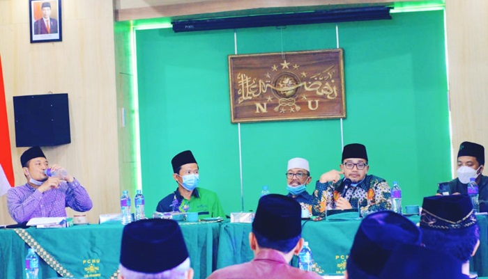 Rapat gabungan syuriah dan tanfidziyah PWNU Jawa Timur, belum lama ini. foto: istimewa