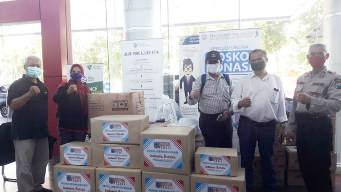 Peduli Tenaga Medis, Merpati Putih Jatim Serahkan Ratusan APD ke RS Unair