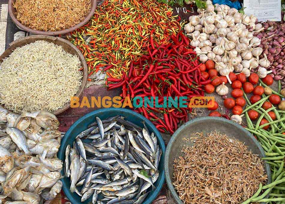 Harga pangan di Bali hari ini mengalami kenaikan dan penurunan yang cukup signifikan. Foto: Sulthon/Bangsaonline.