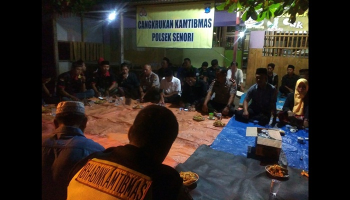 Cangkruk Bareng, Polsek Senori Ajak Komunitas jadi Pelopor di Wilayahnya Masing-masing