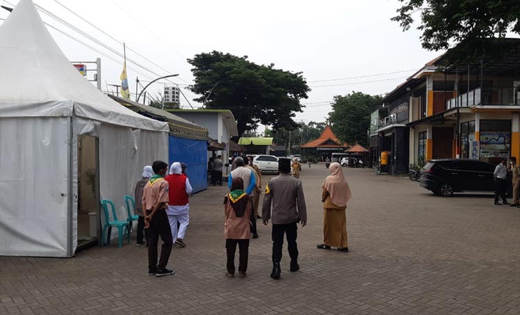 Salah satu pos pemeriksaan. (foto: ist)