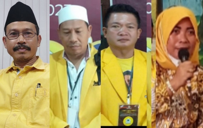 Dari kiri ke kanan, Fajar, Asroin, Wongso, dan Anis.
