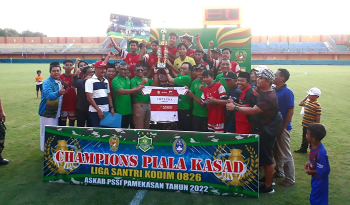 Suasana penutupan Liga Santri 2022 di Kabupaten Pamekasan.