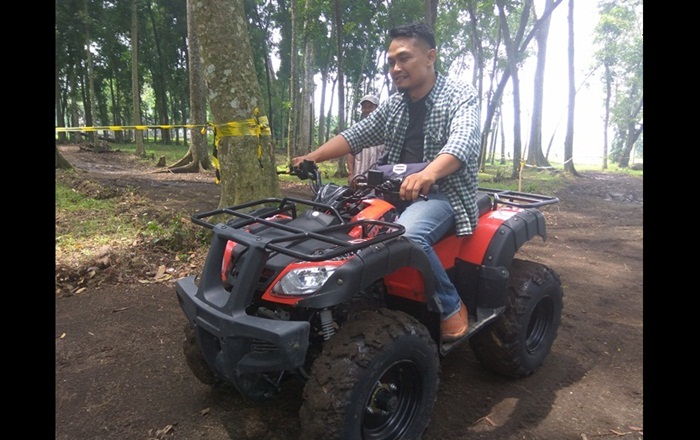 Salah satu lahan milik PTPN X di Djengkol Kecamatan Plosoklaten kabupaten Kediri yang disulap jadi wahan wisata edukasi. Foto: Arif Kurniawan/BANGSAONLINE
