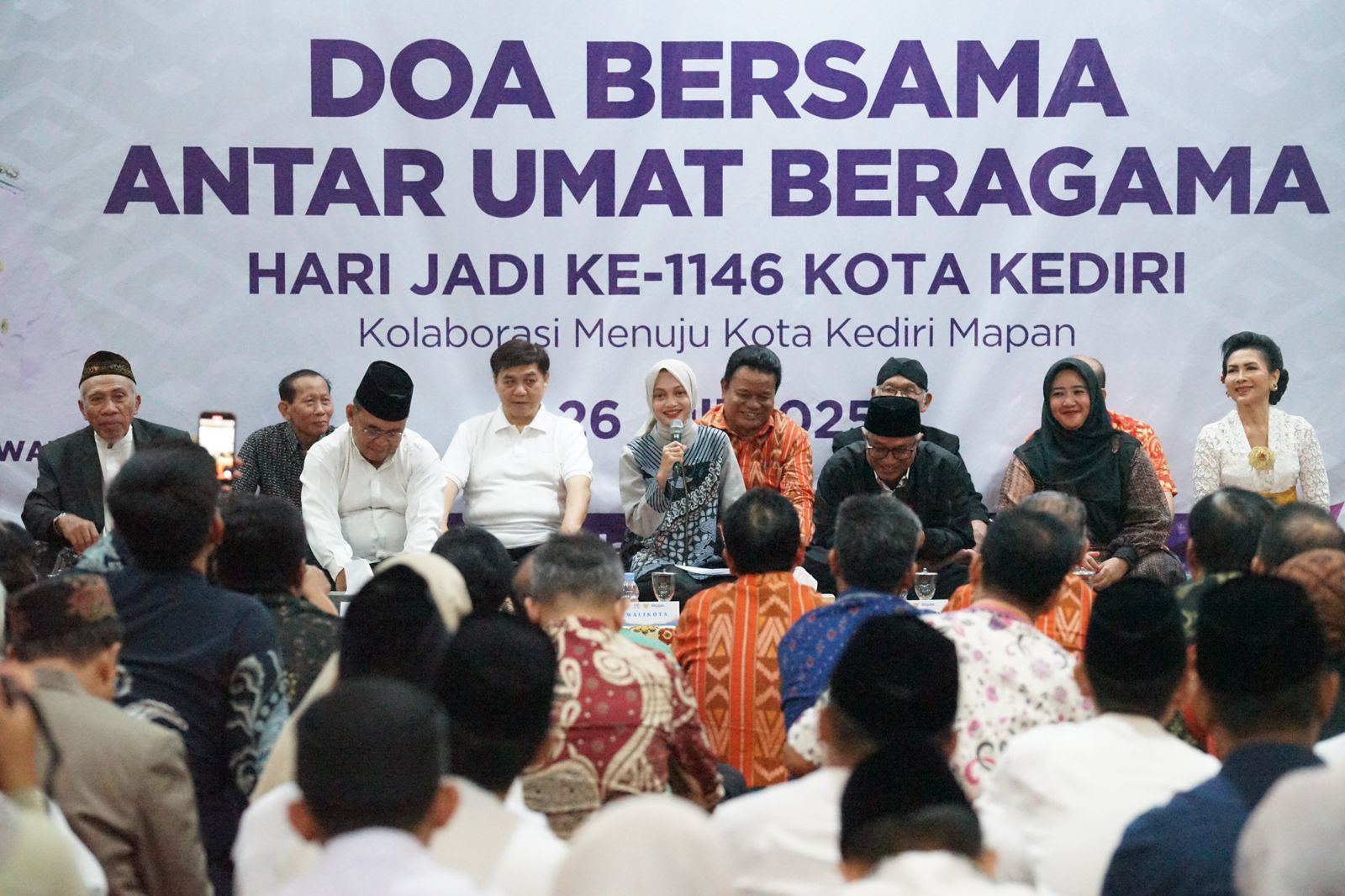 Ini Pesan Vinanda saat Doa Bersama Jelang Hari Jadi Kota Kediri ke-1146