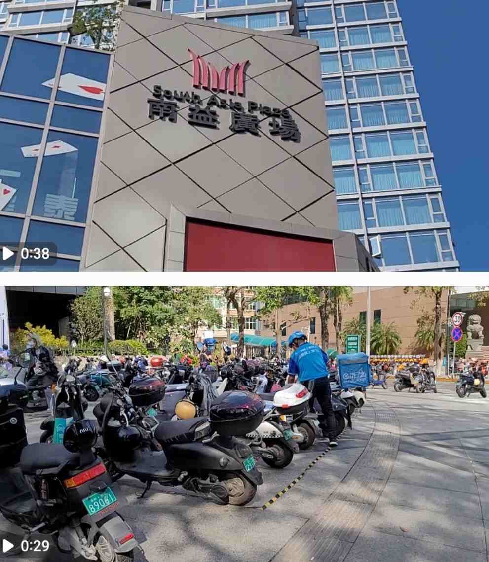 Tampak di lahan parkir South Asia Plaza di kawasan Fujian hanya motor buatan China. Tak ada motor buatan Jepang dan negara lain. Foto: M Mas