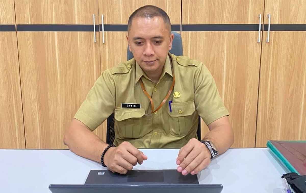 Kepala Bagian Administrasi Perekonomian Pemkot Kediri sekaligus sebagai sekretaris TPID, Tetuko Erwin Sukarno. Foto: Ist