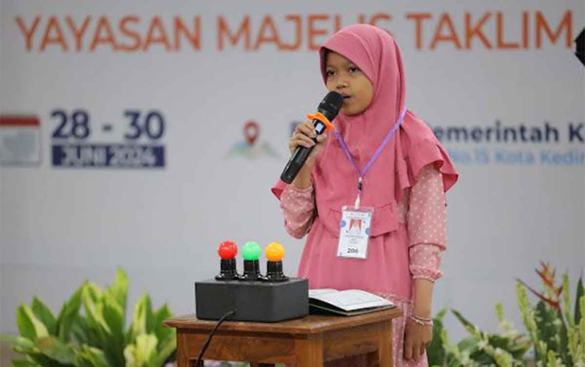 Salah satu peserta seleksi Santri Berprestasi Qur