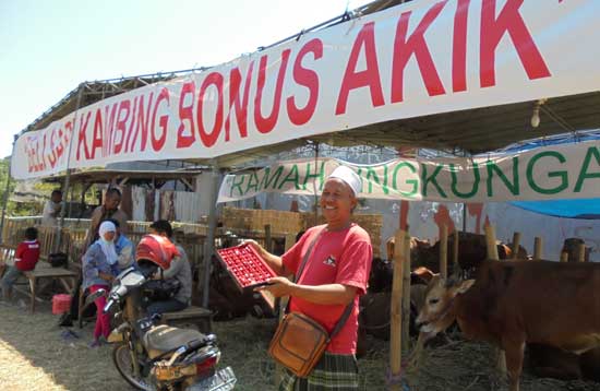 Kiat Pedagang Tarik Pembeli Hewan Qurban, Ada yang Beri Hadiah Akik