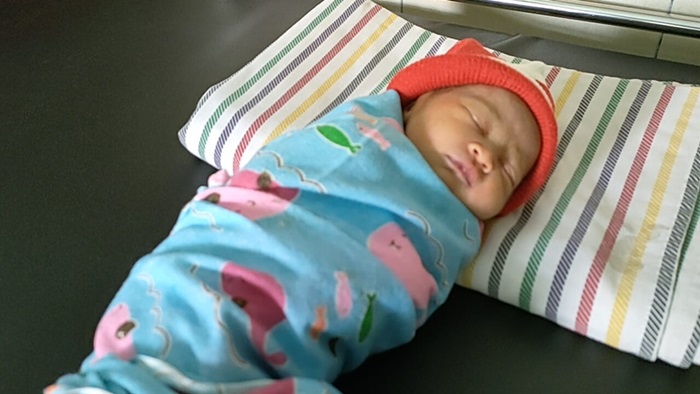 Bayi cantik yang ditemukan usai mendapat perawatan.