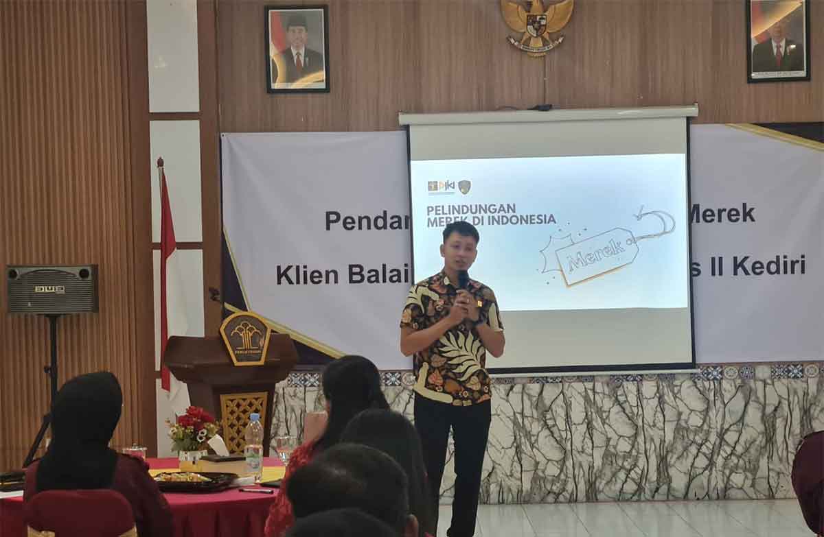 Pendampingan Merek kepada Klien Balai Pemasyarakatan Kelas II Kediri.