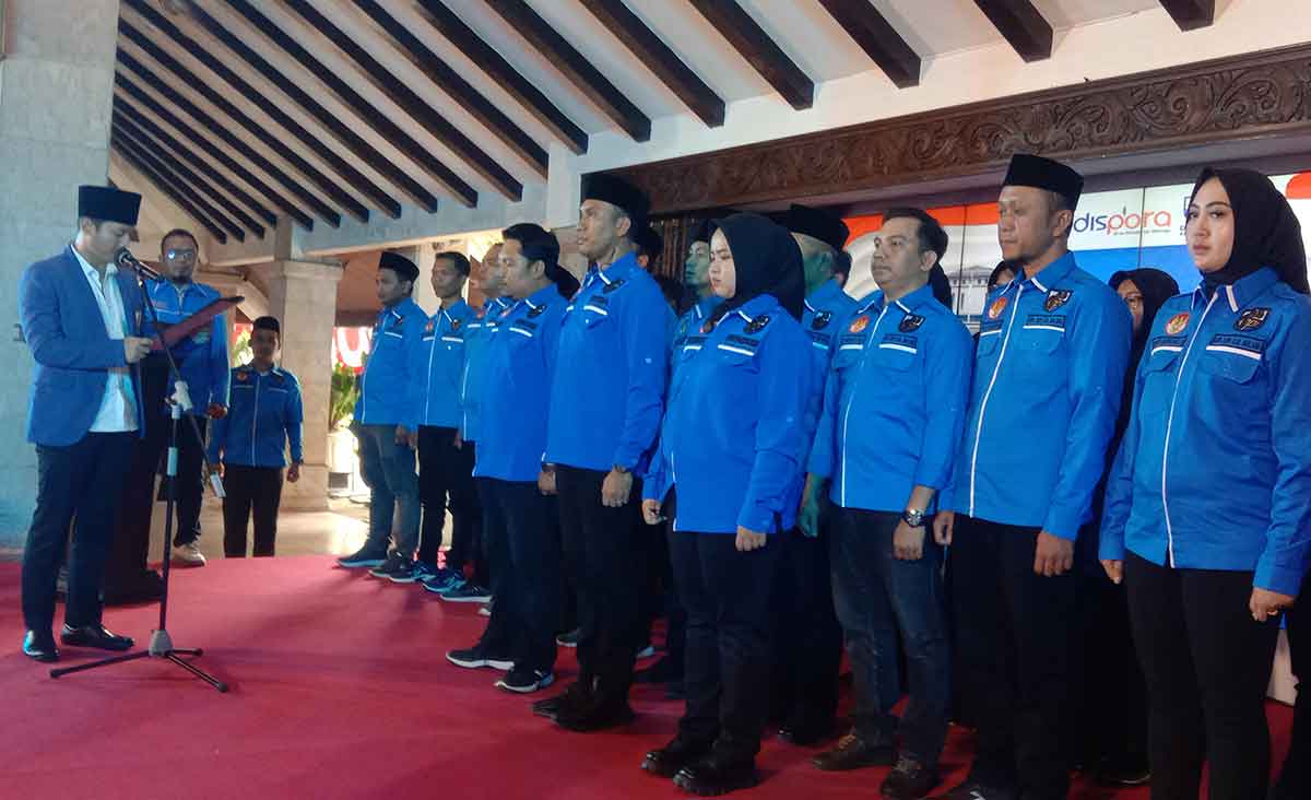 Pelantikan pengurus DPD KNPI Kabupaten Malang periode 2023-2025.