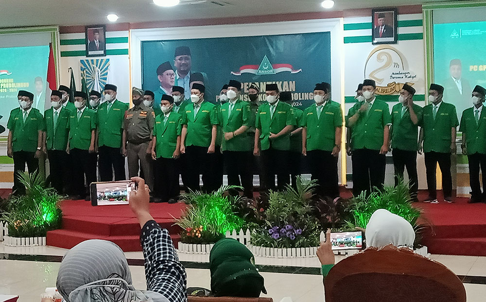 Pelantikan Pengurus GP Ansor Kota Probolinggo, Minggu (19/12).