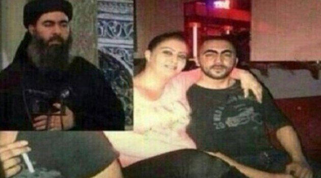 Inilah foto pemimpin ISIS Abu Bakar al-Baghdadi yang berjubah (kiri) dan foto yang "gaul" bersama wanita (kanan). Ternyata ia disebut-sebut sebagai agen Mossad Israel yang bernama Elliot Shimon.  Foto: socioecohistory.wordpress.com