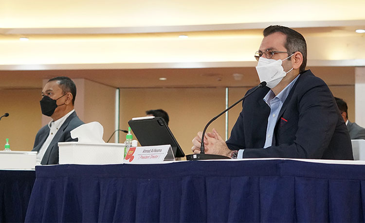 RUPST Indosat bersama para pemegang saham yang dilakukan secara elektronik atau virtual. (foto: ist)
