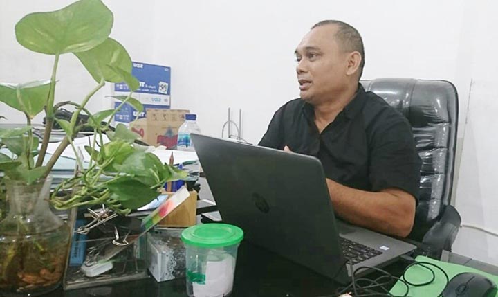 Kabid Pasar Muhammad Narawi, S.Sos. saat dikonfirmasi di kantornya.