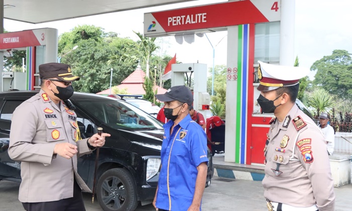 Antisipasi Kelangkaan dan Cegah Penimbunan, Kapolres Pasuruan Cek Ketersediaan BBM di Sejumlah SPBU