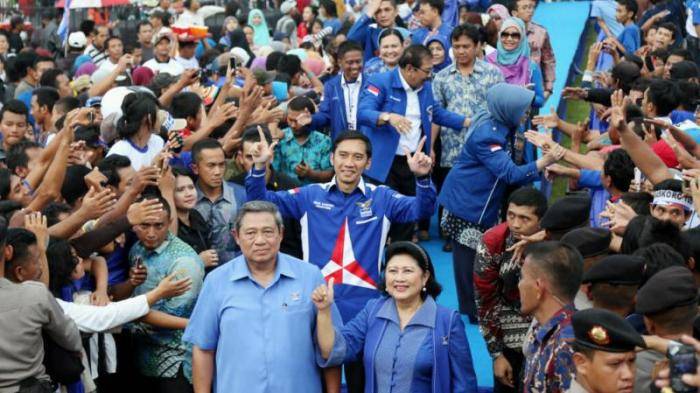 Demokrat saat kampanye di Malang. foto: tribunnews.com