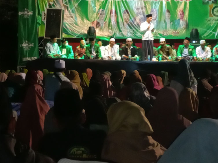 Nampak suasana gelar Sholawat jelang peringatan puncak Satu Abad NU