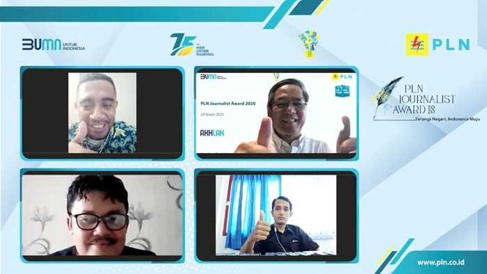 Kegiatan virtual saat PJA yang dilakukan PLN.