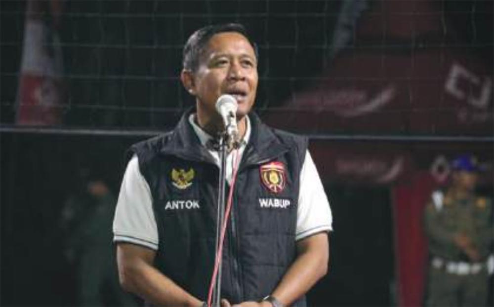 Wakil Bupati Ngawi Dwi Riyanto Jatmiko saat membuka acara.