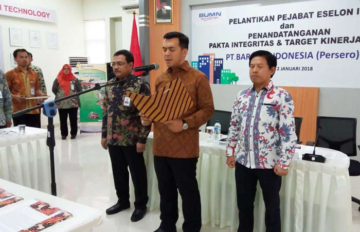 Prosesi pelantikan pejabat baru PT. Barata Indonesia.