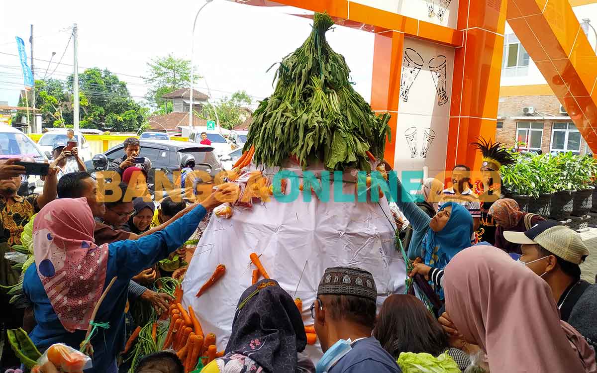 Gerebek Sayur Meriahkan Ulang Tahun Pertama RSUD Campurdarat dr. Karneni Tulungagung