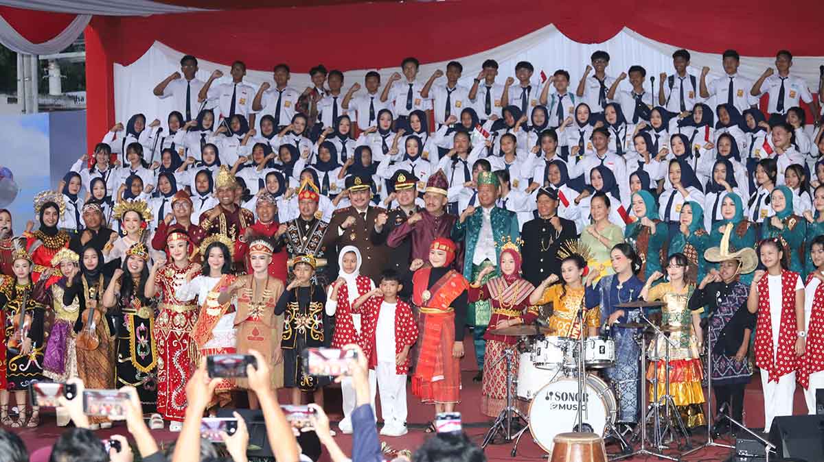 Peringatan HUT ke-80 RI di Tulungagung.