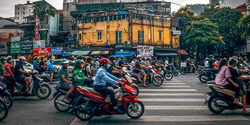 Lalu lintas di Vietnam.  Foto: Localvietnam/Rmol