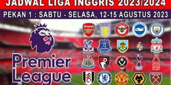 Jadwal Liga Inggris 2023-2024 Pekan 1: Chelsea vs Liverpool, City Jumpa Tim Promosi 