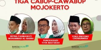 ​Pilbup Mojokerto, Tiga Cabup-Cawabup Bertarung, Siapa Unggul?