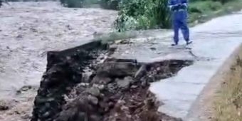 Tergenang Banjir dan Longsor, Sejumlah Jalan di Trenggalek Putus