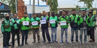 Gojek Mojokerto Bersatu Dukung Polri dengan Tagline #kamimasihbutuhpolisi