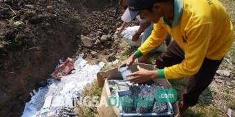 1 Kwintal Bahan Peledak dan Ribuan Petasan di Jombang Dimusnahkan dengan Cara Diledakkan