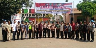 Cek Kesiapan Pengamanan Pilkada, Polres Pasuruan Gelar Safari 3 Pilar Plus 